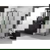 Cabine de douche battante Mexen Exo 70 x 70 cm, transparente, noire - 8182-070-070-70-00