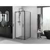 Mexen Exo-BR Duo cabine de douche à battants 70 x 70 cm, transparent, noir - 8182-070-070-70-00