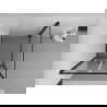 Mexen Exo cabine de douche battante 90 x 90 cm, transparent, noir - 8182-090-090-70-00