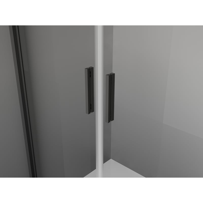Mexen Exo cabine de douche pivotante 80 x 85 cm, transparent, noir - 8182-080-085-70-00