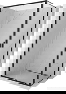 Mexen Exo cabine de douche coulissante 150 x 100 cm, transparente, noire - 8151-150-100-70-00