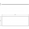 Mexen Uni plateau pour meuble 130 cm, noir brillant - 91AXX-1304-464-18-70