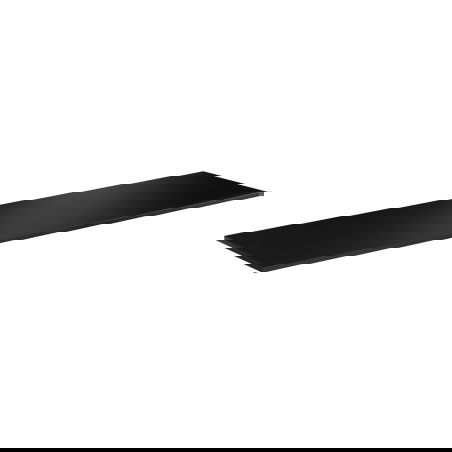 Mexen Uni plateau de meuble 200 cm, noir mat - 91AXX-2004-464-18-71