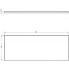Mexen Uni plateau de meuble 120 cm, chêne - 91AXX-1204-464-18-81