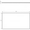 Mexen Uni panneau supérieur de meuble 80 cm, noyer - 91AXX-0804-464-18-86
