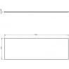 Mexen Uni plateau meuble 140 cm, noyer - 91AXX-1404-464-18-86