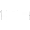 Mexen Orio façade de corps d'armoire de salle de bain 120 x 43,5 cm, blanc brillant - 91A10-1200-470-1-00