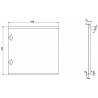 Mexen Orio face avant pour le corps du meuble de salle de bain 45 x 43,5 cm, blanc brillant - 91A11-0450-470-1-00