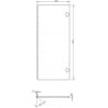 Mexen Orio façade pour le corps d'un meuble de salle de bain 35 x 80 cm (2 pièces), noir mat - 91A11-1600-300-2-71