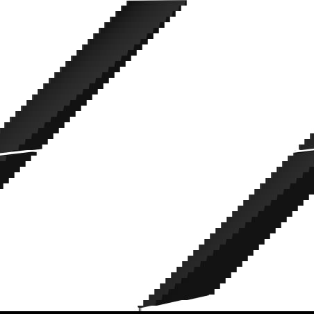 Mexen Orio devant du corps de l'armoire de salle de bain 35 x 80 cm (2 pièces), noir brillant - 91A11-1600-300-2-70