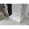 Mexen Lima cabine de douche repliable 70 x 110 cm, graphite, chrome + receveur Plat, blanc - 856-070-110-01-40-4010