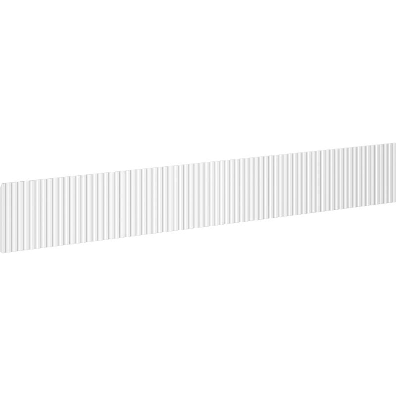 Devant Mexen Rivel rainuré pour corps de meuble de salle de bain 120 x 20 cm, blanc mat - 91A20-1200-235-1-01