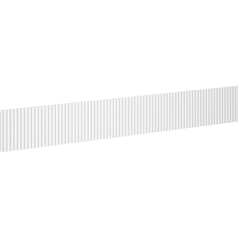Mexen Rivel frontal rainuré pour le corps de l'armoire de salle de bain 120 x 20 cm, blanc mat - 91A20-1200-235-1-01