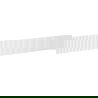 Devant Mexen Rivel rainuré pour corps de meuble de salle de bain 120 x 20 cm, blanc mat - 91A20-1200-235-1-01