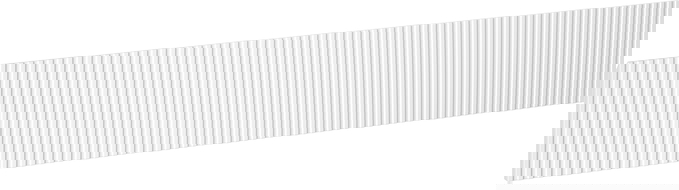 Façade frontale Mexen Rivel striée pour corps d'armoire de salle de bain 140 x 20 cm, blanc mat - 91A20-1400-235-1-01