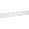 Mexen Rivel devant rainuré pour le corps du meuble de salle de bain 160 x 20 cm, blanc mat - 91A20-1600-235-1-01