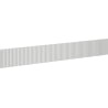 Mexen Rivel façade cannelée pour corps d'armoire de salle de bains 120 x 20 cm, gris mat - 91A20-1200-235-1-62