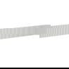 Mexen Rivel devant rainuré pour corps de meuble de salle de bain 160 x 20 cm, gris mat - 91A20-1600-235-1-62