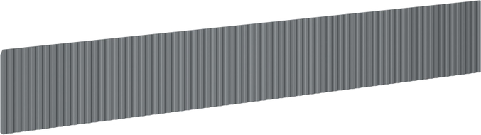 Mexen Rivel face rainuré pour corps de meuble de salle de bains 120 x 20 cm, graphite mat - 91A20-1200-235-1-66