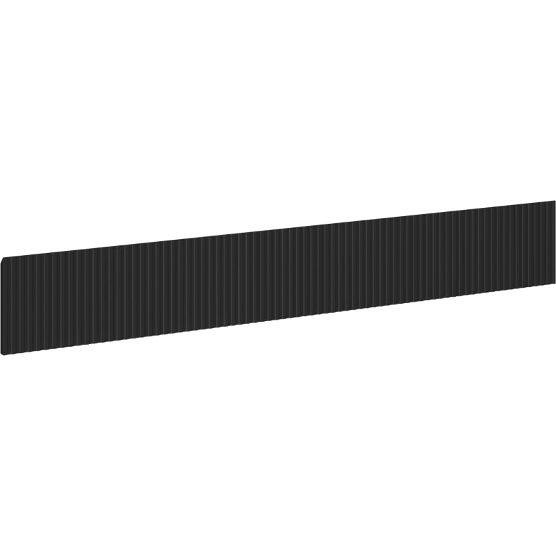 Mexen Rivel devant rainuré pour corps de meuble de salle de bains 140 x 20 cm, noir mat - 91A20-1400-235-1-71