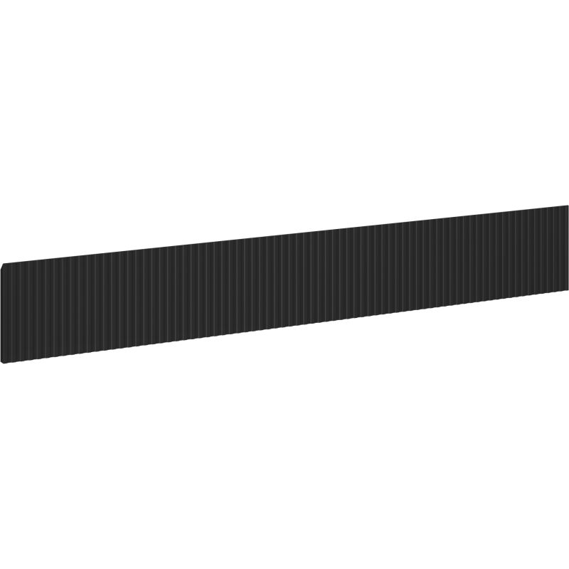 Mexen Rivel façade rainurée pour caisson de meuble de salle de bain 160 x 20 cm, noir mat - 91A20-1600-235-1-71