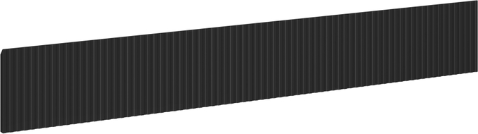 Mexen Rivel façade rainurée pour le corps de l'armoire de salle de bain 160 x 20 cm, noir mat - 91A20-1600-235-1-71