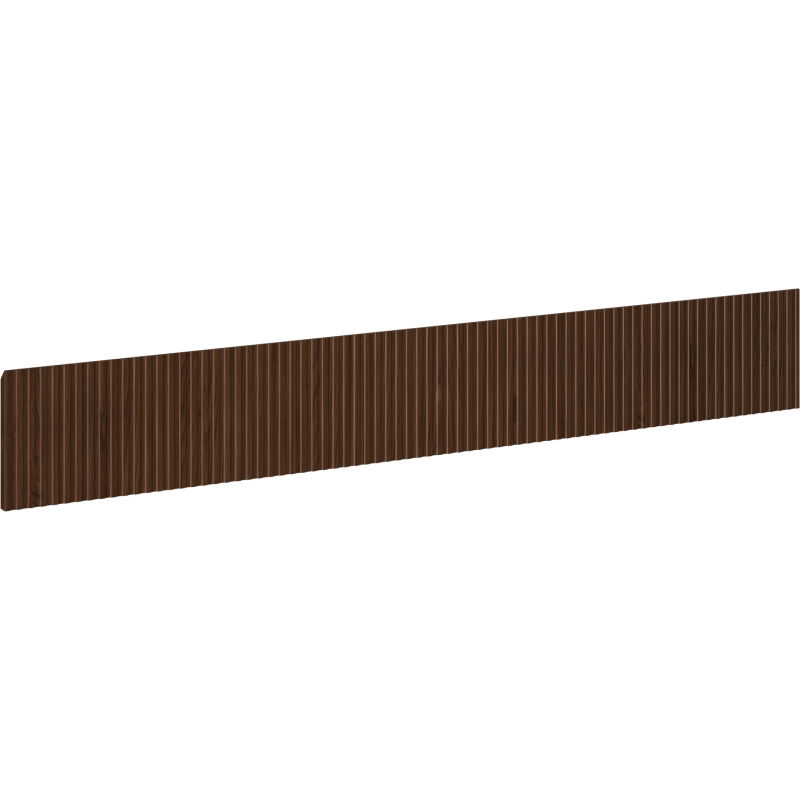 Mexen Rivel avant rainuré pour le meuble de salle de bain 120 x 20 cm, noyer - 91A20-1200-235-1-86