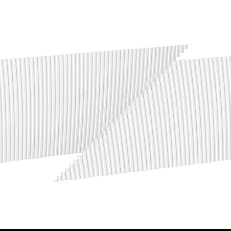Mexen Rivel façade cannelée pour meuble de salle de bain 100 x 43,5 cm, blanc mat - 91A20-1000-470-1-01