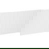 Mexen Rivel façade cannelée pour meuble de salle de bain 100 x 43,5 cm, blanc mat - 91A20-1000-470-1-01