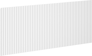 Mexen Rivel façade rainurée pour meuble de salle de bain 120 x 43,5 cm, blanc mat - 91A20-1200-470-1-01