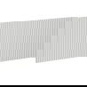 Mexen Rivel façade rainurée pour meuble de salle de bain 100 x 43,5 cm, gris mat - 91A20-1000-470-1-62
