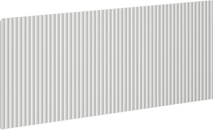 Mexen Rivel panneau avant rainuré pour meuble de salle de bain 100 x 43,5 cm, gris mat - 91A20-1000-470-1-62