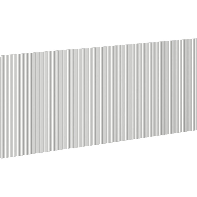 Mexen Rivel panneau avant rainuré pour meuble de salle de bain 120 x 43,5 cm, gris mat - 91A20-1200-470-1-62