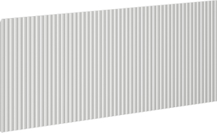Mexen Rivel panneau avant rainuré pour meuble de salle de bain 120 x 43,5 cm, gris mat - 91A20-1200-470-1-62
