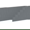 Mexen Rivel panneau avant rainuré pour meuble salle de bain 80 x 43,5 cm, graphite mat - 91A20-0800-470-1-66