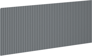 Mexen Rivel : façade rainurée pour le corps du meuble de salle de bain 90 x 43,5 cm, graphite mat - 91A20-0900-470-1-66