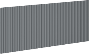 Mexen Rivel façade rainurée pour le corps de l'armoire de salle de bain 100 x 43,5 cm, graphite mat - 91A20-1000-470-1-66