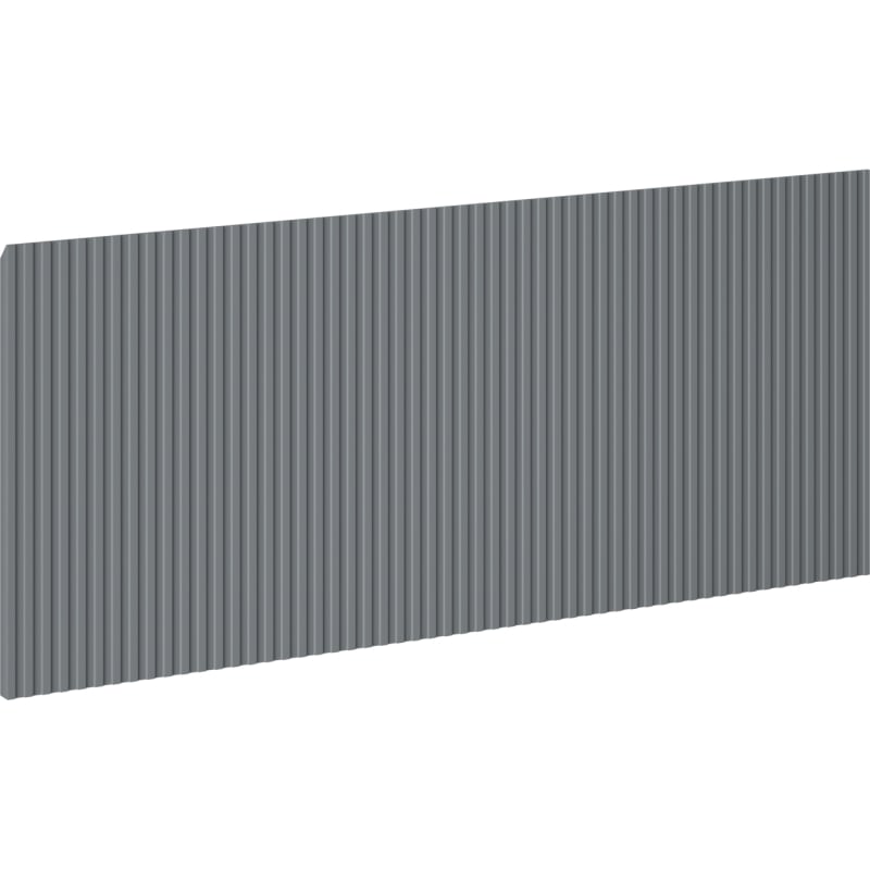 Mexen Rivel façade rainurée pour le corps de l'armoire de salle de bain 120 x 43,5 cm, graphite mat - 91A20-1200-470-1-66