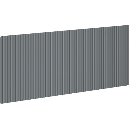 Mexen Rivel devant rainuré pour le corps de l'armoire de salle de bains 120 x 43,5 cm, graphite mat - 91A20-1200-470-1-66