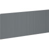 Mexen Rivel devant rainuré pour le corps de l'armoire de salle de bains 120 x 43,5 cm, graphite mat - 91A20-1200-470-1-66