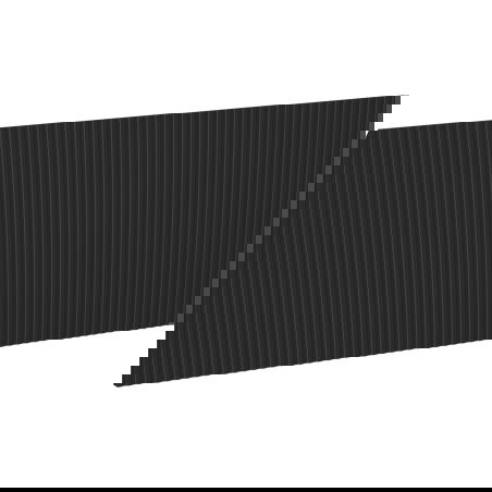 Mexen Rivel façade rainurée pour le corps de l'armoire de salle de bain 80 x 43,5 cm, noir mat - 91A20-0800-470-1-71