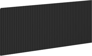 Mexen Rivel façade rainurée pour meuble de salle de bains 120 x 43,5 cm, noir mat - 91A20-1200-470-1-71