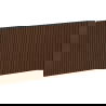 Mexen Rivel façade rainurée pour le corps d'un meuble de salle de bains 80 x 43,5 cm, noyer - 91A20-0800-470-1-86