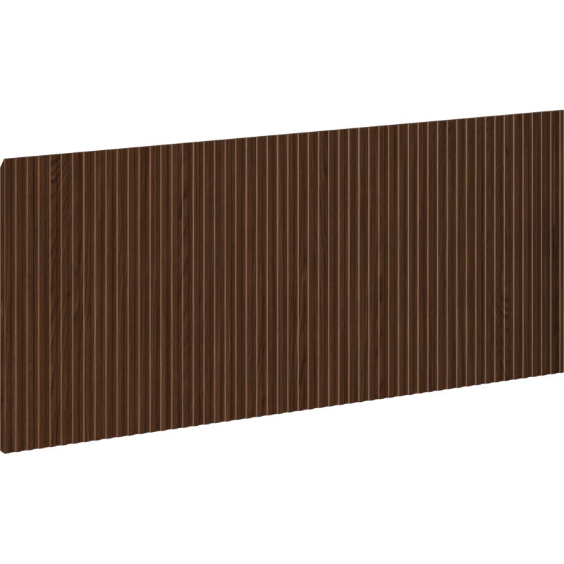 Mexen Rivel façade cannelée pour meuble de salle de bain 120 x 43,5 cm, noyer - 91A20-1200-470-1-86