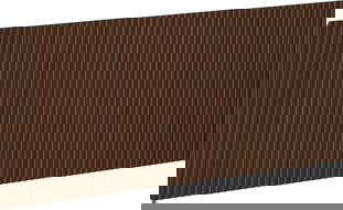 Mexen Rivel façade cannelée pour meuble de salle de bain 120 x 43,5 cm, noyer - 91A20-1200-470-1-86