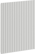 Mexen Rivel panneau avant rainuré pour caisson de meuble de salle de bain 30 x 43,5 cm, gris mat - 91A21-0300-470-1-62