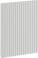 Mexen Rivel avant rainuré pour caisson de meuble de salle de bain 40 x 43,5 cm, gris mat - 91A21-0400-470-1-62