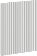 Mexen Rivel façade rainurée pour caisson de meuble de salle de bain 45 x 43,5 cm, gris mat - 91A21-0450-470-1-62