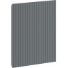 Mexen Rivel façade rainurée pour le corps du meuble de salle de bain 35 x 43,5 cm, graphite mat - 91A21-0350-470-1-66