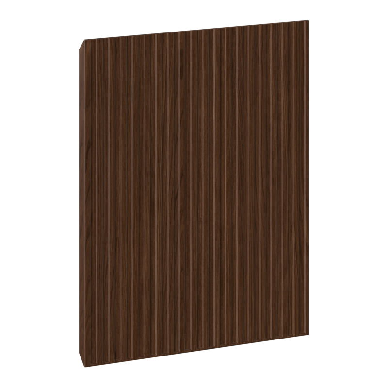 Façade Mexen Rivel cannelée pour meuble de salle de bain 40 x 43,5 cm, noyer - 91A21-0400-470-1-86